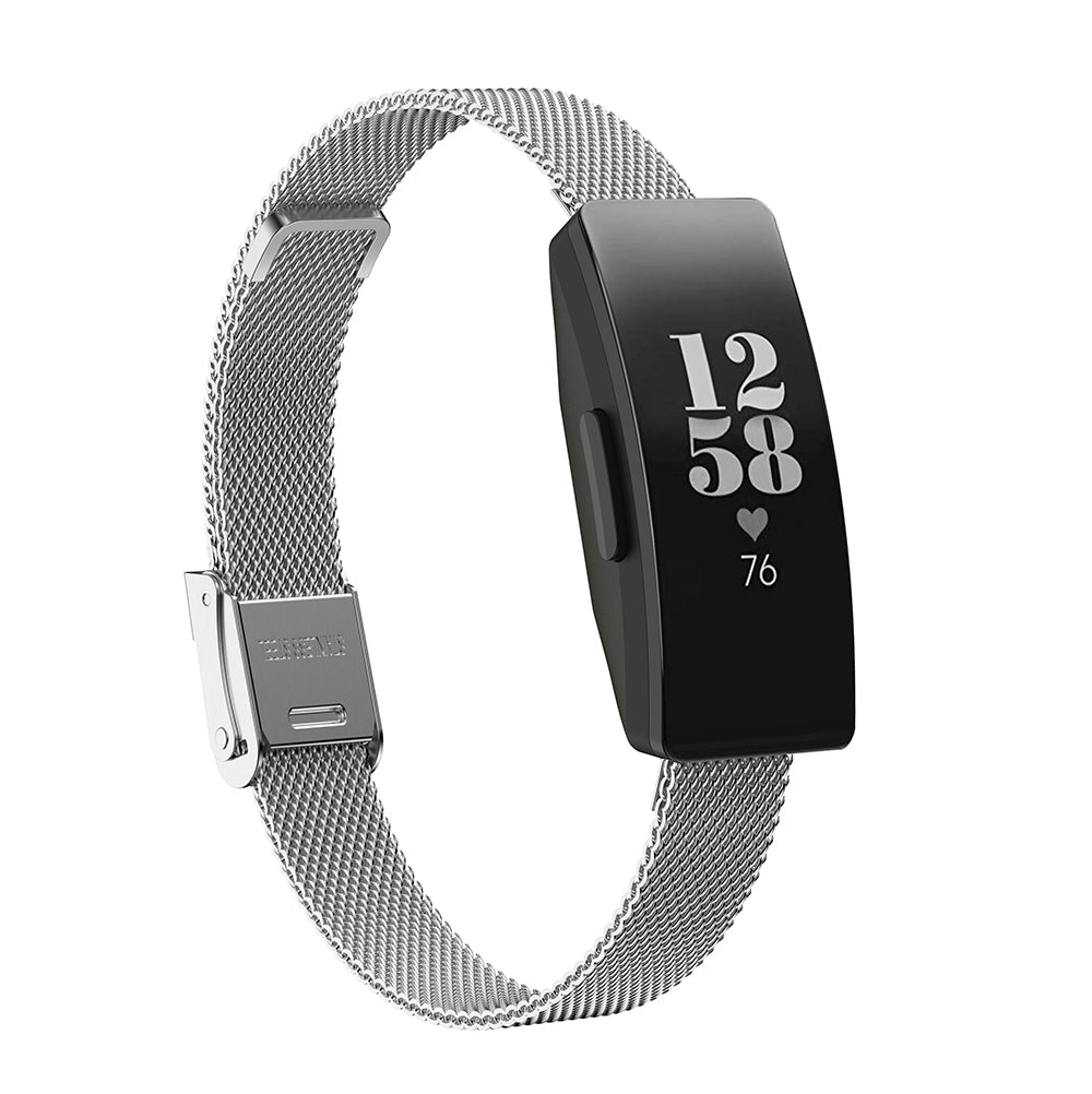 Spændedesign i rustfrit stål Finmasket Milanese Smart Watch-rem udskiftning til Fitbit Inspire Inspire HR ACE2 Spændedesign i rustfrit stål Finmasket Milanese Smart Watch-rem udskiftning til Fitbit Inspire Inspire HR ACE2